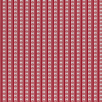 Baumwolle "Joel" Weihnachtskugeln rot